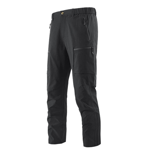 Herren Multifunktionale Cargo-Reisehose mit elastischem Bund, Reißverschlusstaschen und Knieverstärkung Shop Nory