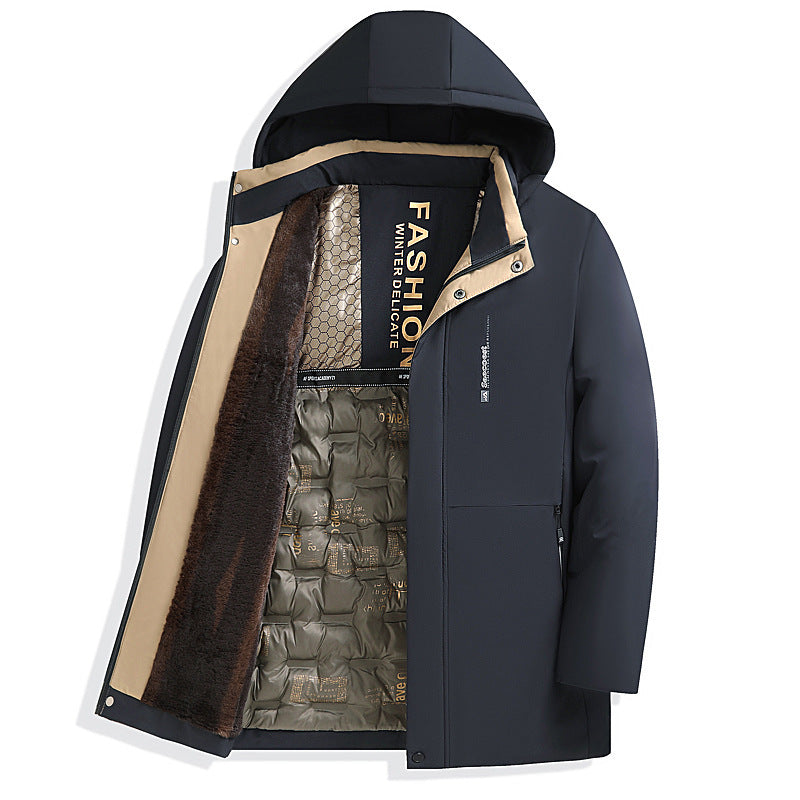 Herren Hochwertige Winterjacke mit Kunstfellfutter Shop Nory