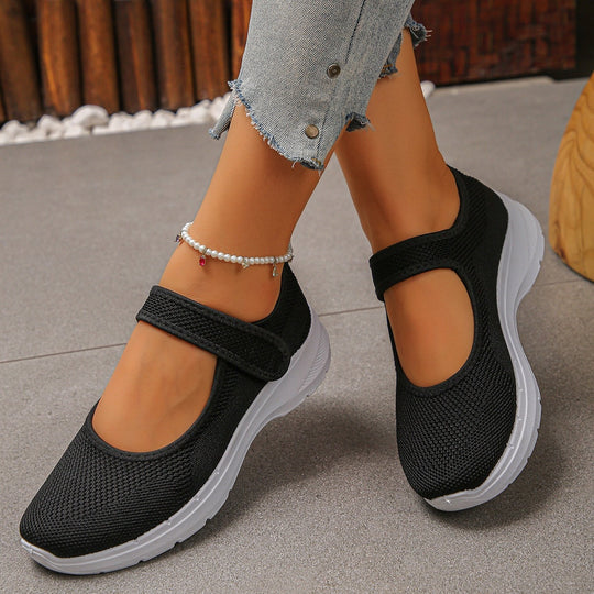 Damen Atmungsaktive Klett-Sneaker Shopnory