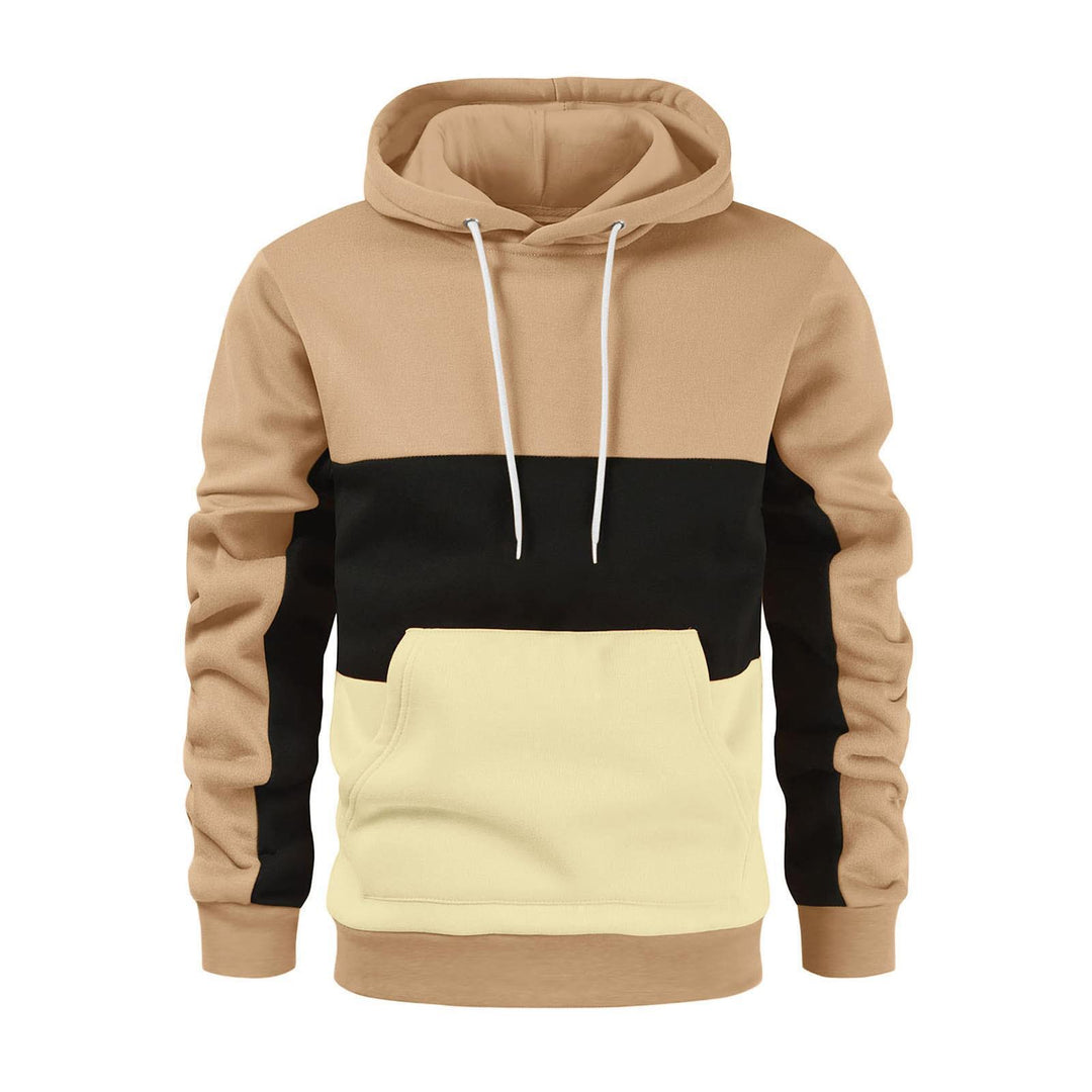 Unisex nan Kapuzenpullover mit Kordelzug, Kängurutasche und Farbblockdesign aus weichem Fleece Shop Nory