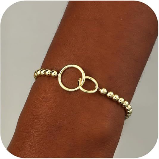 Damen Armband mit zeitloser Herz- und Perlenstruktur Shop Nory