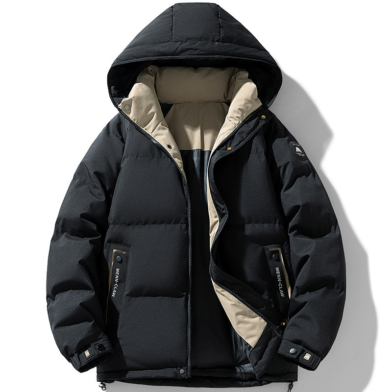 Herren Wattierte Urban-Thermojacke mit gesteppter Optik, hohem Stehkragen und Utility-Taschen Shop Nory