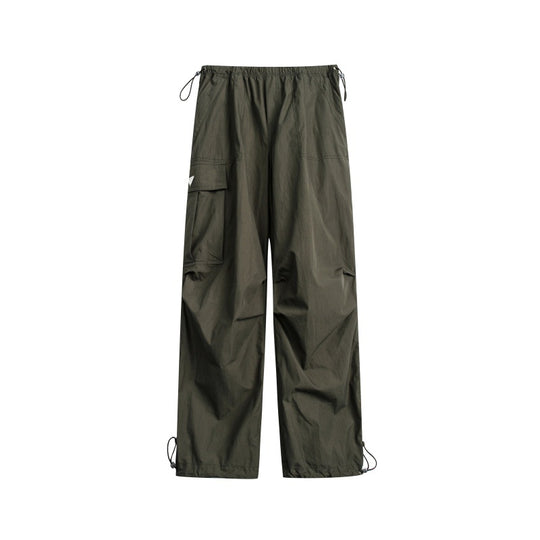 Damen High‑Waist weite Nylon‑Cargo‑Hose mit Tunnelzugbund und Multifunktions‑Taschen Shop Nory