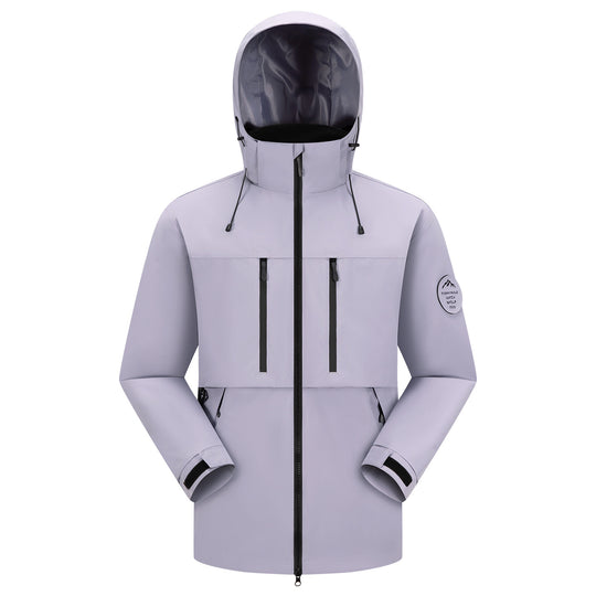 Herren Wasserdichte atmungsaktive Softshell Outdoorjacke mit verstellbarer Kapuze Shop Nory