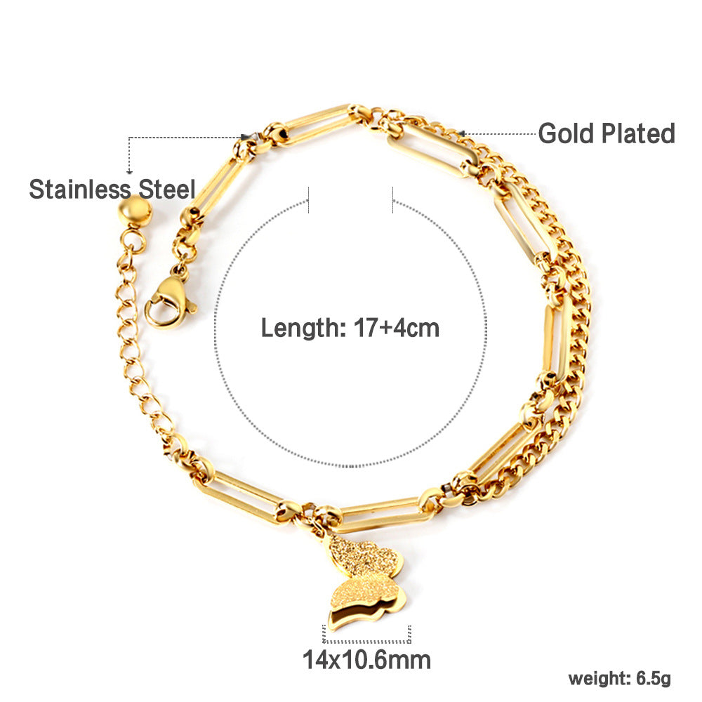 Damen Armband mit farbenfrohen Perlen und hochwertiger Edelstahl-Kette Shop Nory