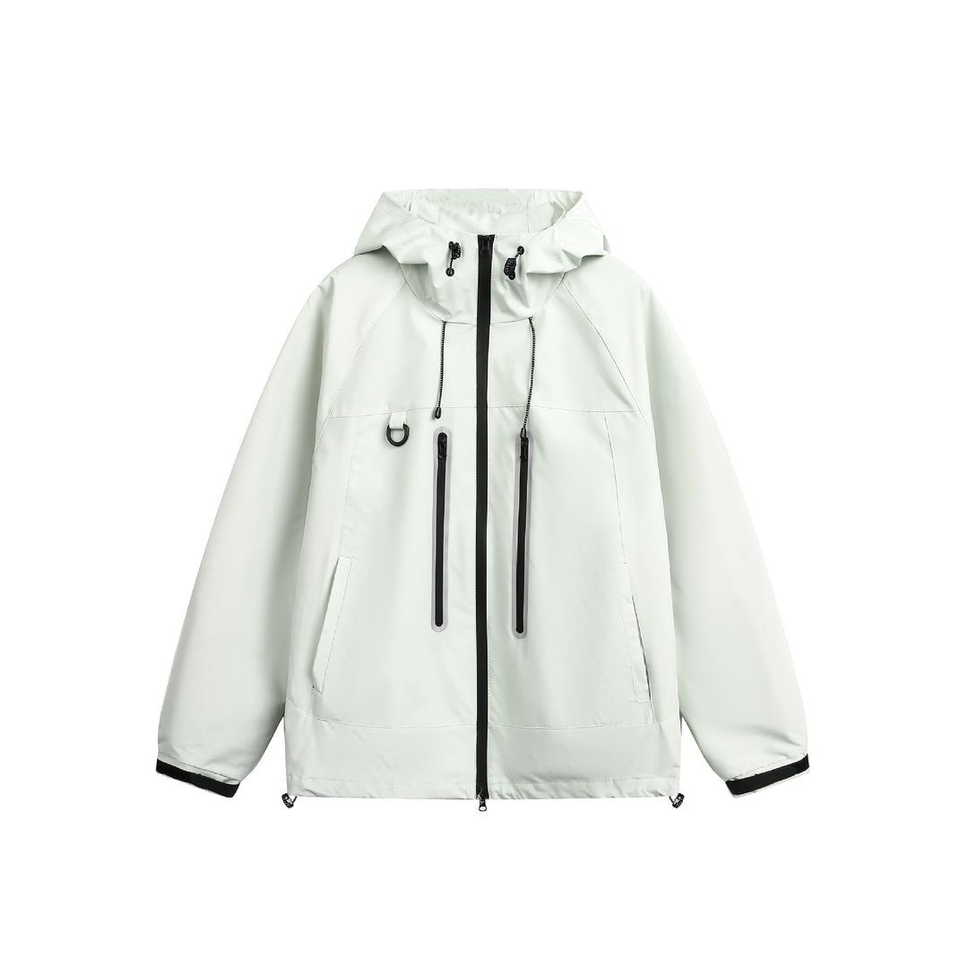 Damen Wasserdichte Parka-Jacke mit Kapuze und versiegelten Reißverschlüssen Shop Nory