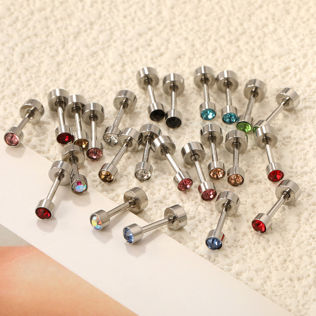 Damen Piercing mit bunten Zirkonia Shop Nory