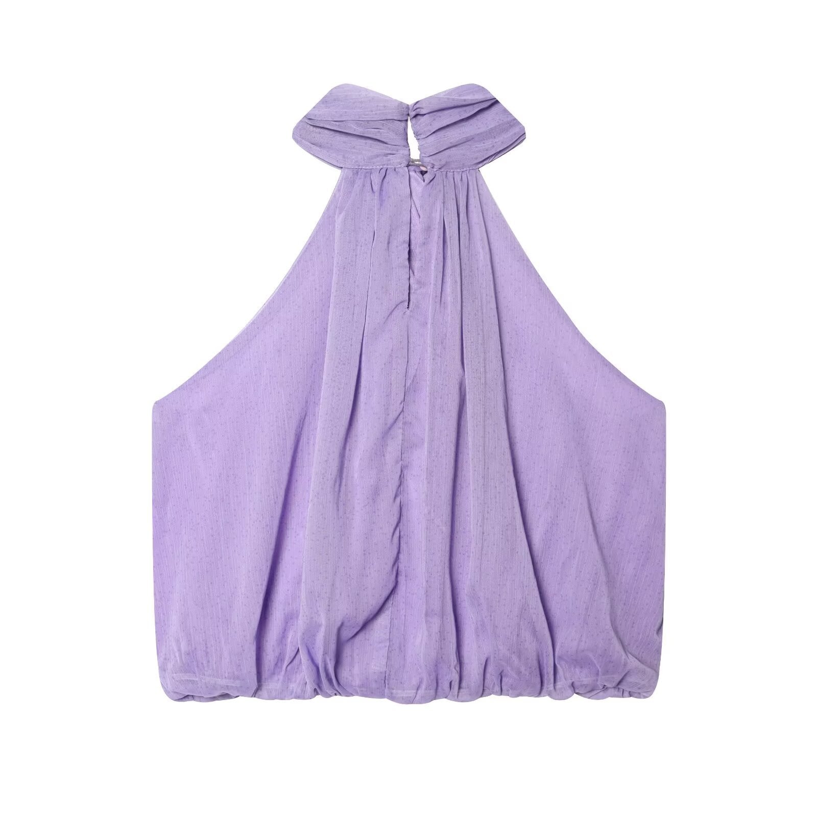 Damen Haltertop mit eleganter Drapierung und hochwertigen Stoffen