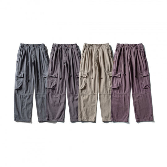 Herren Cargo-Hose mit weitem Bein, elastischem Tunnelzugbund und aufgesetzten Klappentaschen Shop Nory
