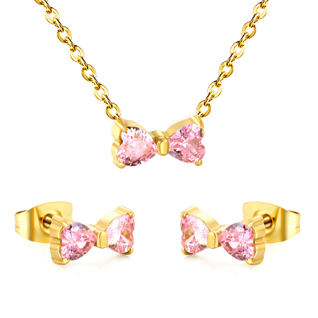 Damen Schmuckset mit funkelndem Schmetterlingsdesign Shop Nory