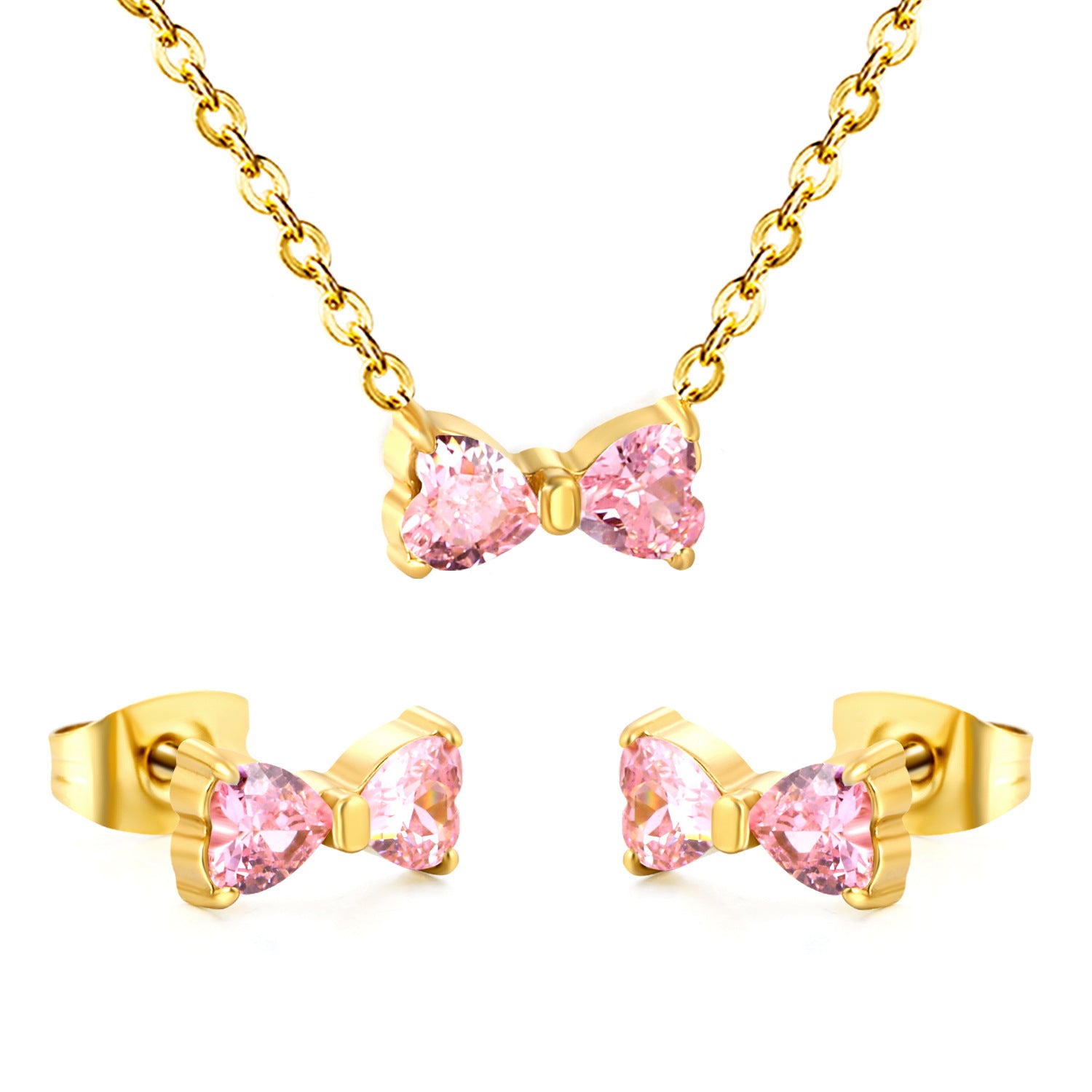 Damen Schmuckset mit funkelndem Schmetterlingsdesign Shop Nory