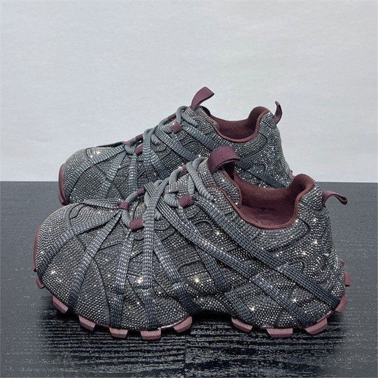 Damen Glamouröse Chunky‑Sneaker mit komplettem Strassbesatz und profilierter Gummisohle Shop Nory