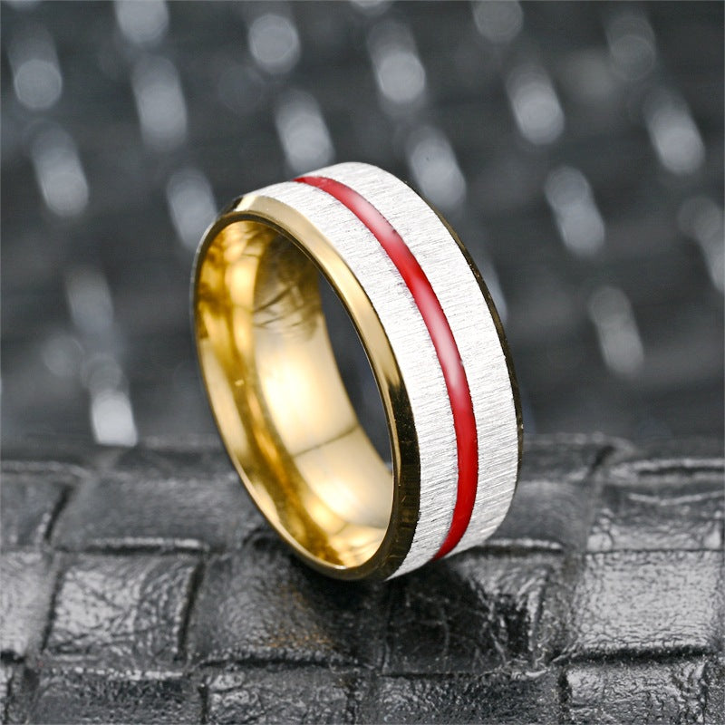 Herren Ring mit modernem Oberflächenfinish und eleganten Akzenten Shop Nory