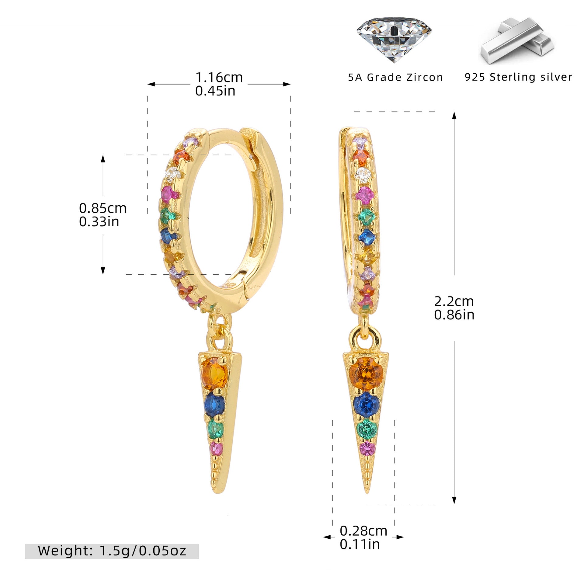Damen Glitzernde Ohrringe Shop Nory