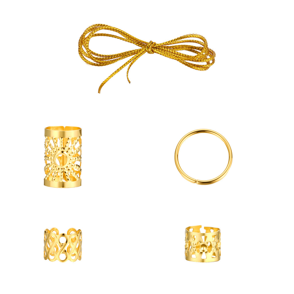 Damen Haaraccessoire-Set mit dekorativen Zopfperlen und Kettendetails Shop Nory