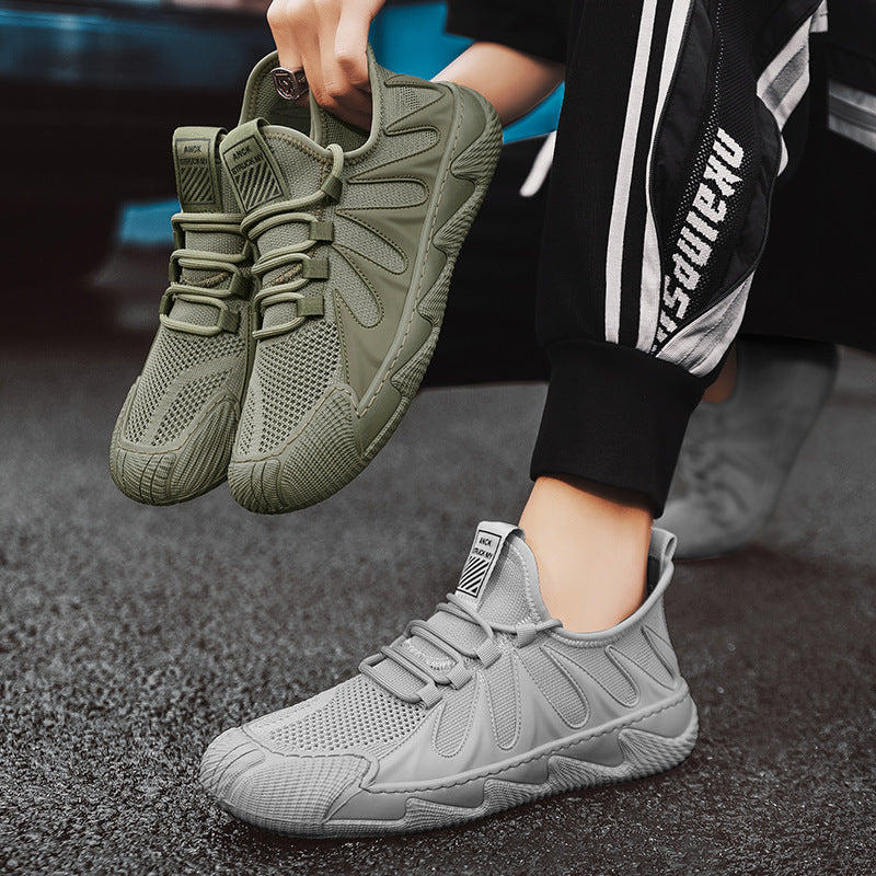 Herren atmungsaktive Strick‑Sneaker mit verstärkter Zehenkappe, gepolstertem Komfortfußbett und griffiger Gummilaufsohle Shop Nory