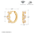 Damen Creolen mit funkelnden Zirkon-Details aus hochwertigem 925 Sterling Silber Shop Nory
