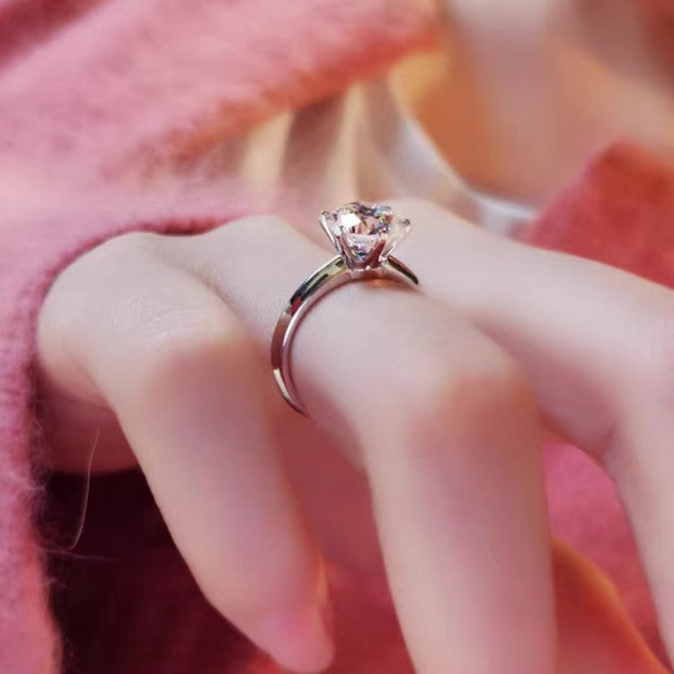 Damen Solitär Verlobungsring mit strahlendem Zirkonia Shop Nory