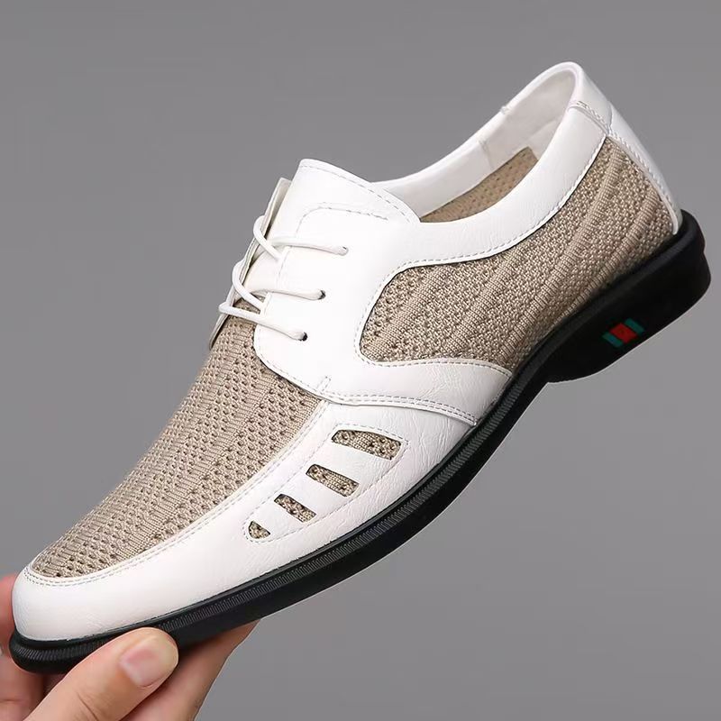 Herren Atmungsaktiver Business-Casual-Halbschuh mit Lochstrick-Elementen Shop Nory