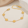 Damen Blumen Charme Armband Shop Nory