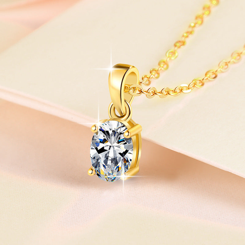 Damen Halskette mit elegantem Zirkonia-Anhänger Shop Nory