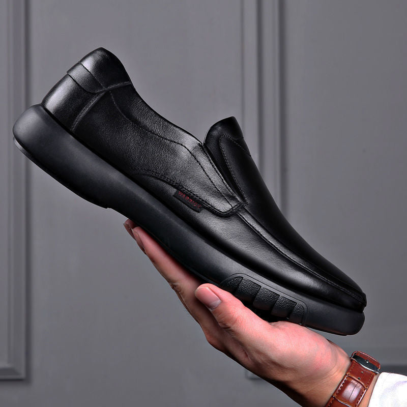 Herren Eleganter Komfort-Slipper aus Lederoptik mit dämpfender Plateau-Sohle Shop Nory