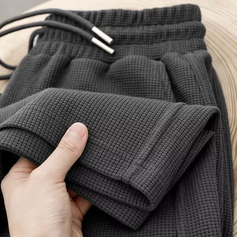 Herren Bequeme Waffelstruktur Jogginghose Shop Nory