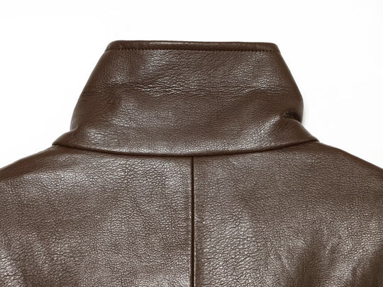 Damen taillierte Lederoptik-Bikerjacke mit hohem Funnelkragen Shop Nory