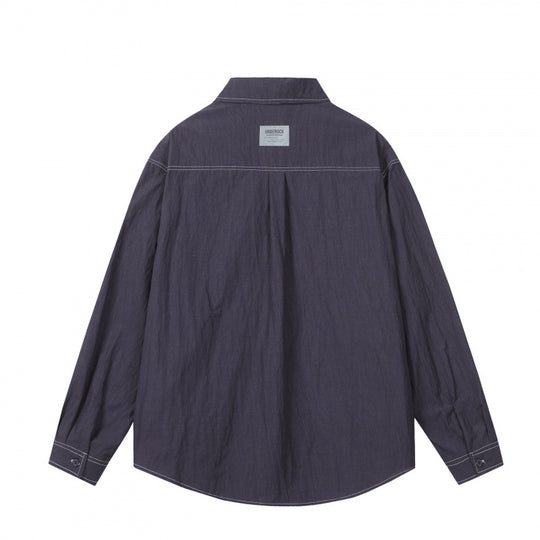 Herren Overshirt im Boxy‑Schnitt mit Kontrastnaht und aufgesetzten Brusttaschen Shop Nory