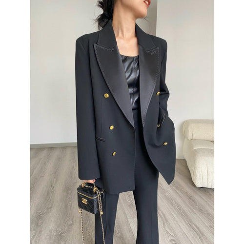 Damen Eleganter Doppeltreiher Blazer Shop Nory