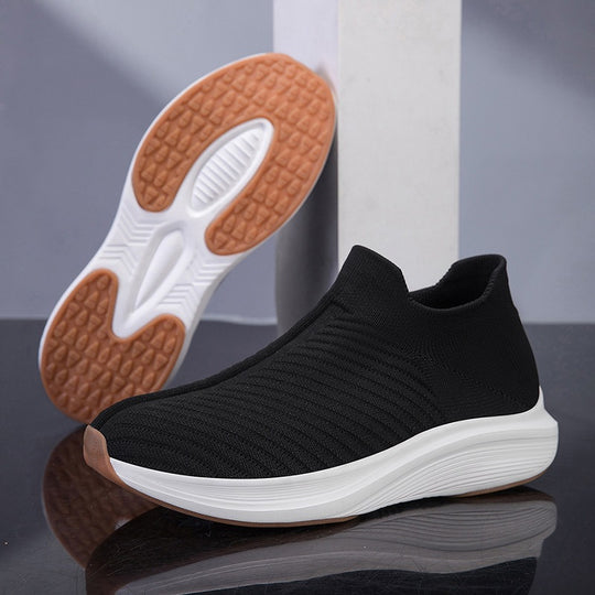 Damen Atmungsaktive Slip-On Strick-Sneakers mit sockenähnlichem Schaft Shop Nory