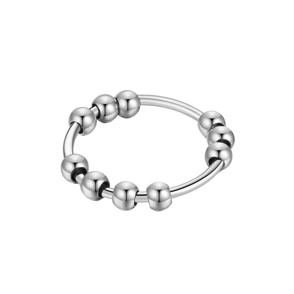 Damen Modischer Ring mit ballförmigen Akzenten Shop Nory