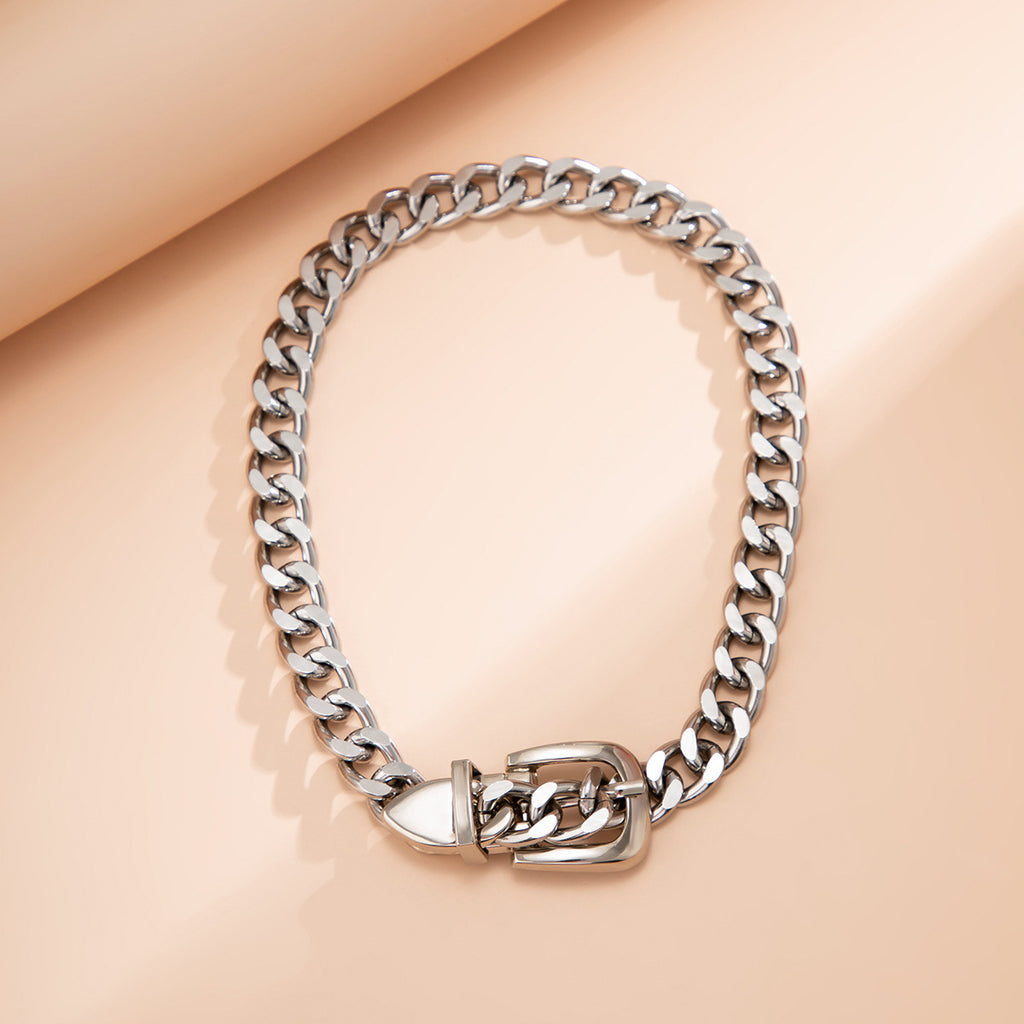 Damen massivgliedriges Kettenarmband mit Verschluss Shop Nory