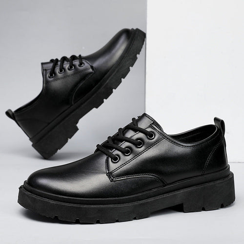 Herren Leder Schnürschuhe