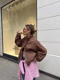 Braune Jacke