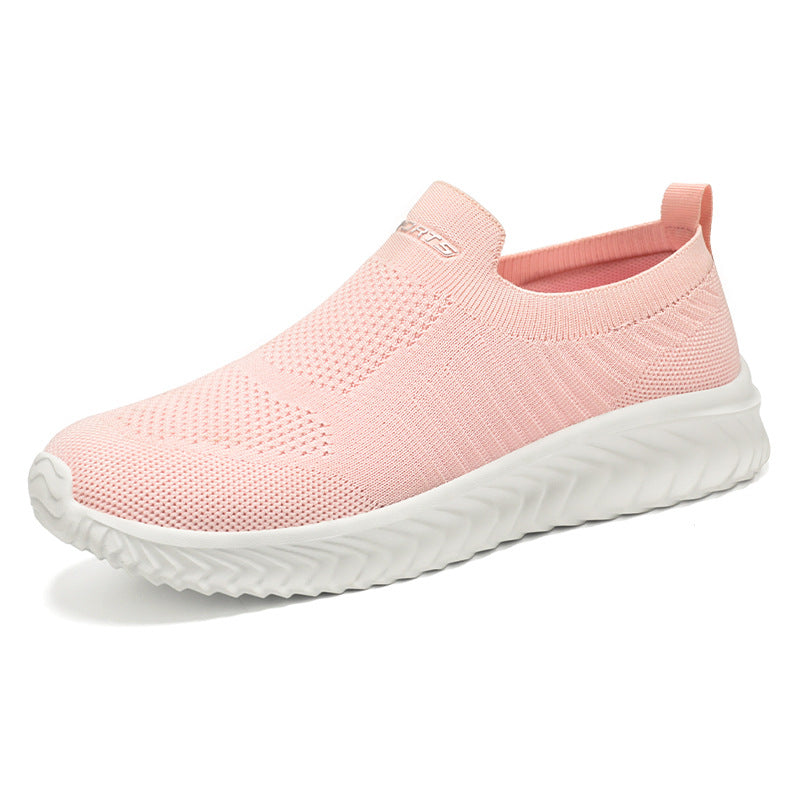Damen Leichte Slip-On Freizeitschuhe mit atmungsaktivem Strickdesign