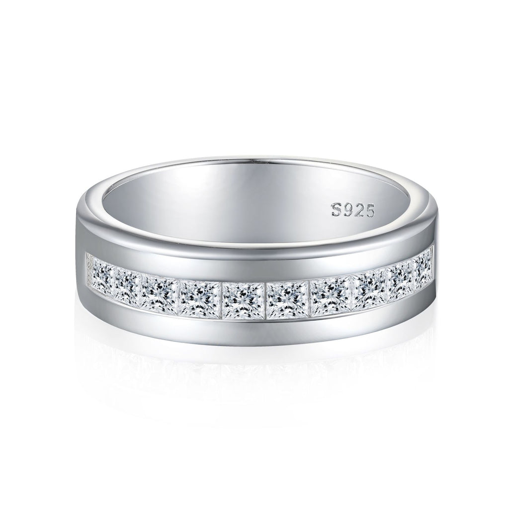 Damen Moderner Trauring mit funkelnden Zirkonia Shop Nory