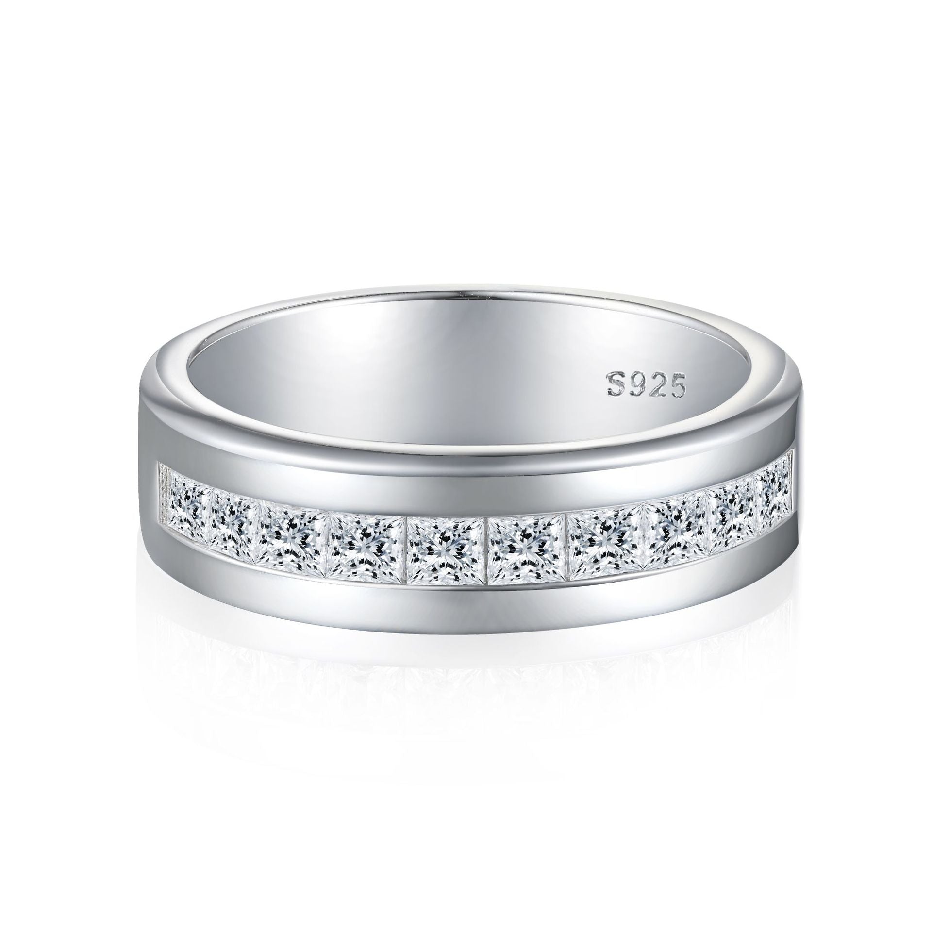 Damen Moderner Trauring mit funkelnden Zirkonia Shop Nory