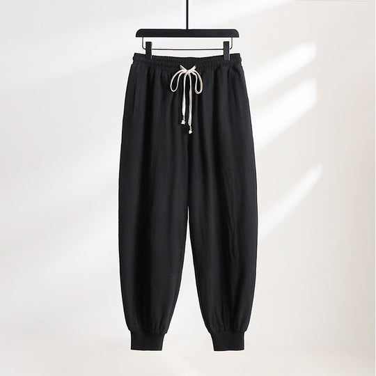Herren Leichte Baumwoll-Jogginghose mit Kordelzug, Elastischem Bündchen und praktischen Taschen Shop Nory