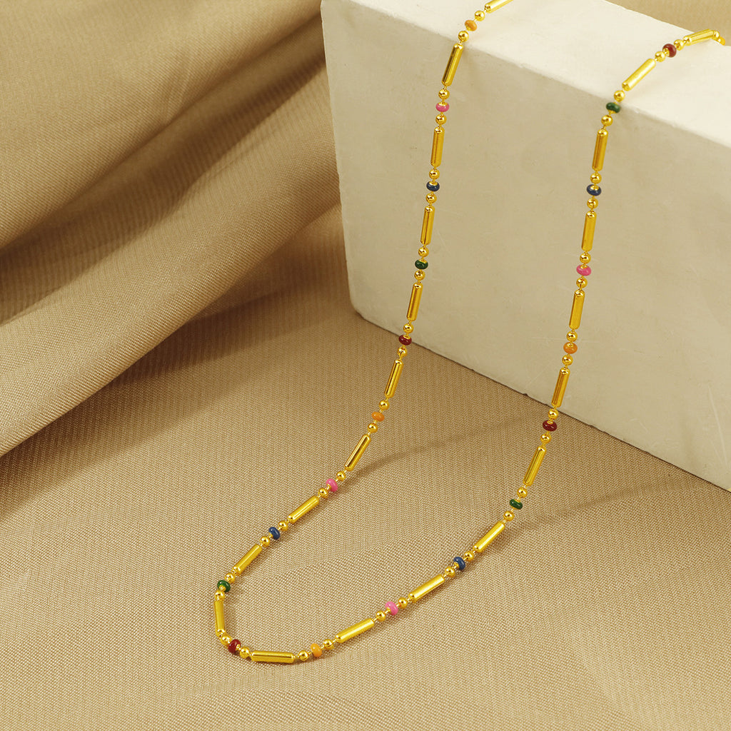 Frauen bunte Perlenkette Shop Nory
