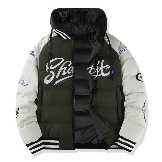Herren Sportliche Steppjacke mit hohem Kragen und Reflektierenden Details Shop Nory