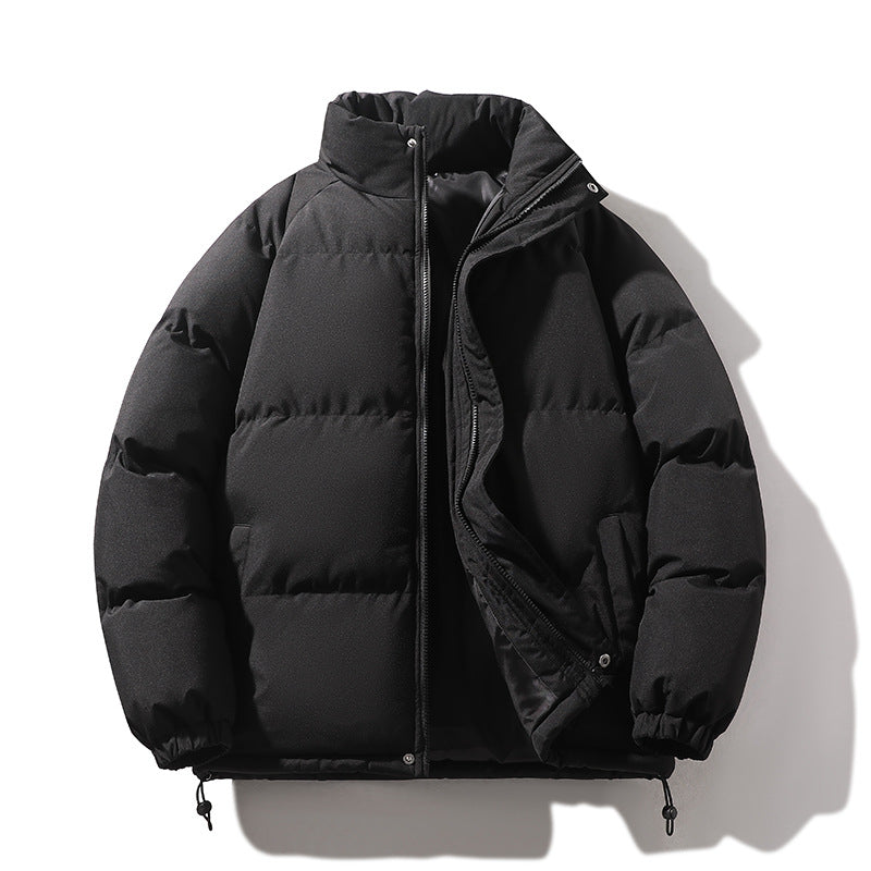 Unisex Wattierte Steppjacke aus Daunenimitat mit hohem Kragen und Kordelzug Shop Nory
