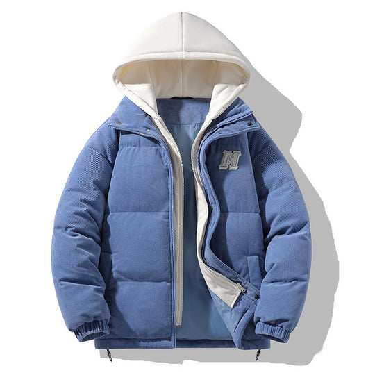 Herren Modische Steppjacke mit Kapuze Shop Nory
