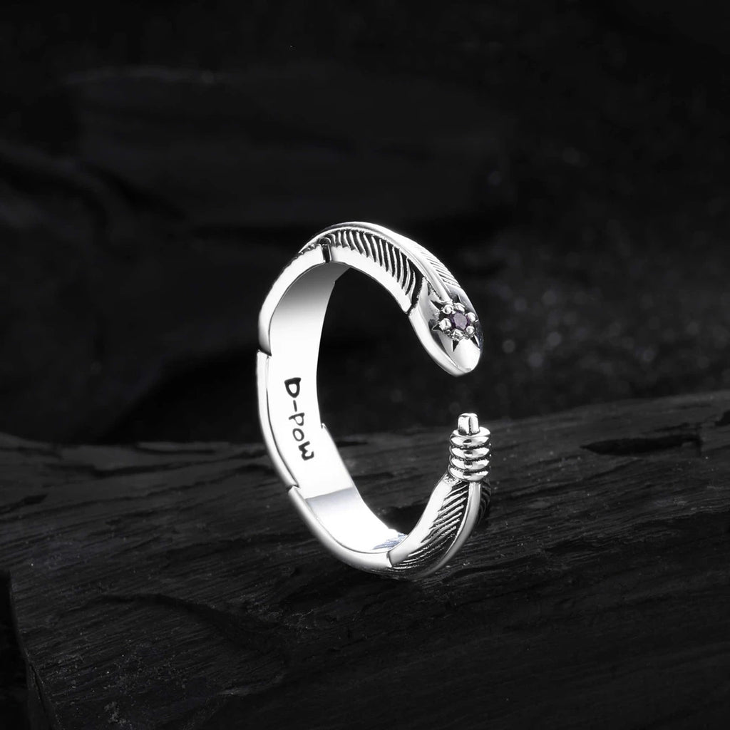 Damen Offener Ring mit kunstvollem Design und funkelnden Details Shop Nory