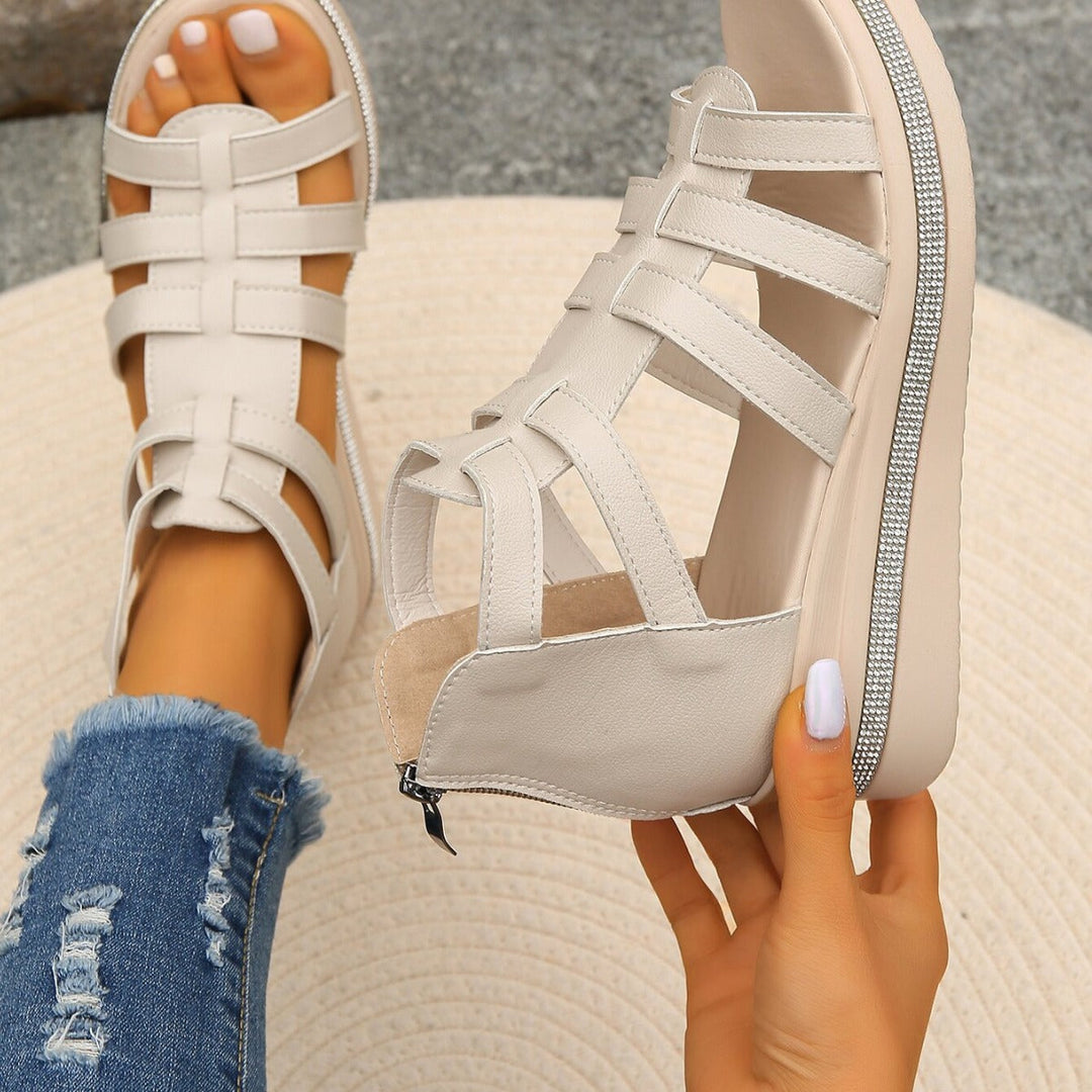 Damen komfortable Riemensandalen mit atmungsaktiver Oberseite und exklusiver Dämpfung Shopnory