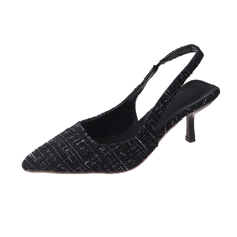 Damen elegante Slingpumps mit feiner Textur