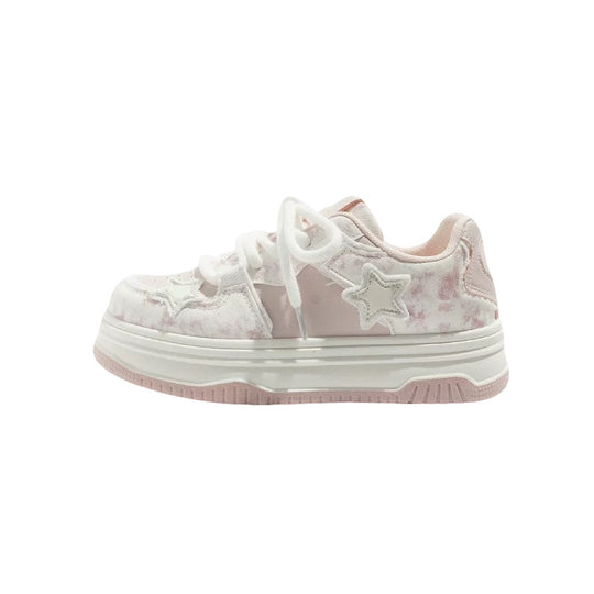Damen Volumen‑Sneaker mit dekorativen Sterneinsätzen, Multi‑Layer‑Plateau und atmungsaktiver Mesh‑Konstruktion Shop Nory