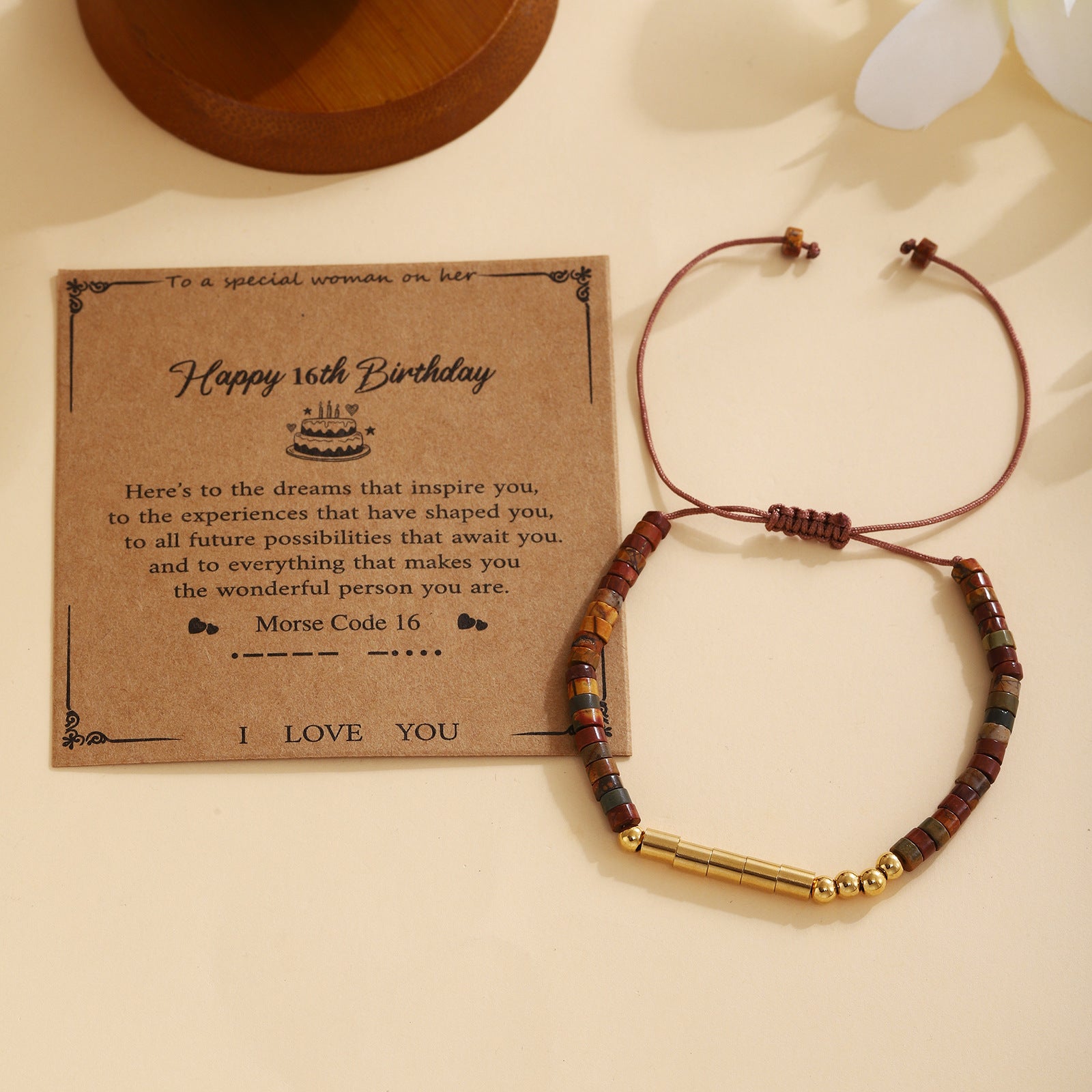 Damen Morse-Code Armband Shop Nory