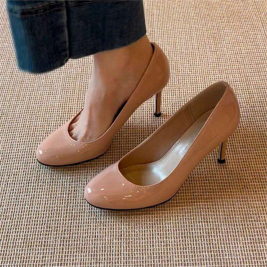 Damen Elegante Lack‑Pumps mit geschwungener Fersenlinie und mittelhohem Stiletto‑Absatz Shop Nory