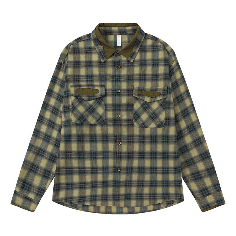 Herren Kastiges Flanellhemd mit gerundetem Saum, aufgesetzten Brustklappen und soften Struktur Shop Nory